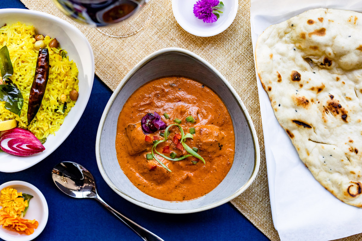 - DiningOut Chicken tikka masala at Mahesh's Kitchen. | Photo by Kirsten Gilliam