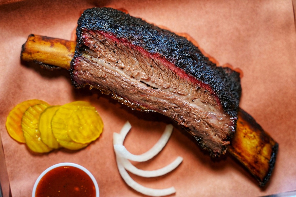 Dino beef ribs appear as specials at Chuckwagon BBQ. | Photo by Chuckwagon BBQ
