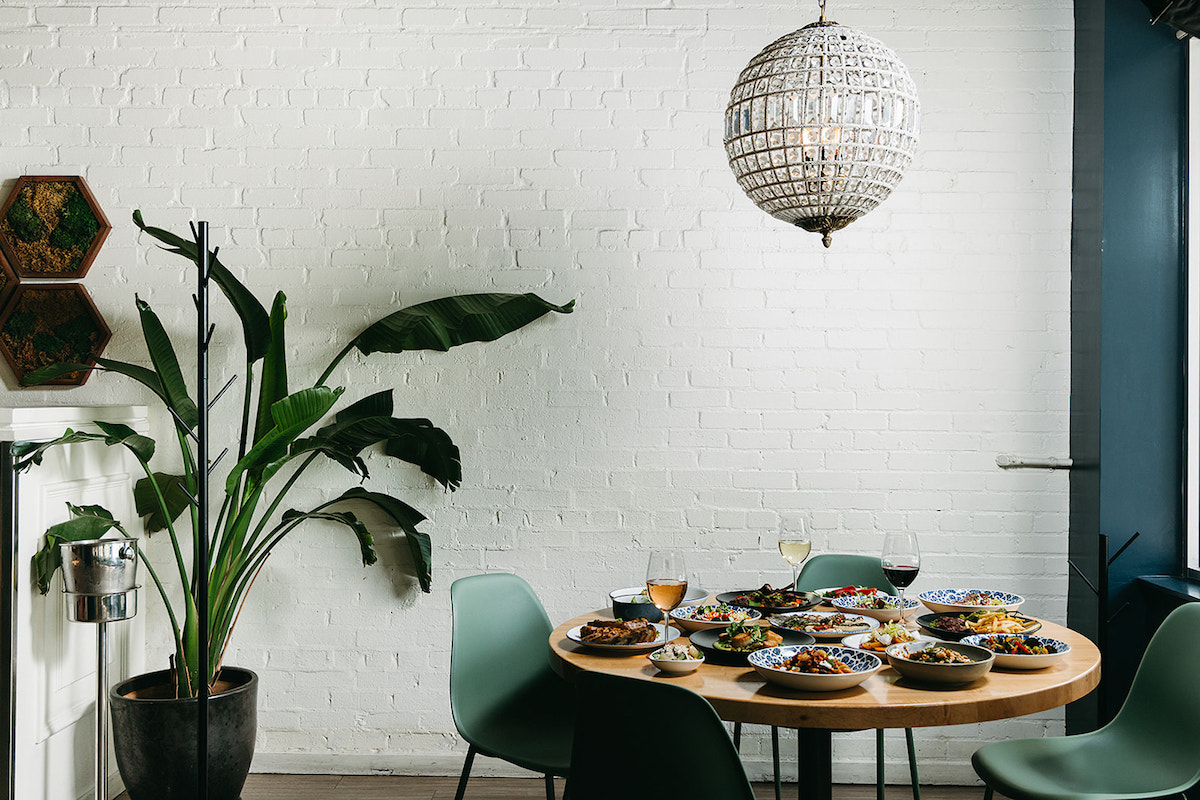 Chic, minimalist interiors at Sachet. | Photo by Sachet