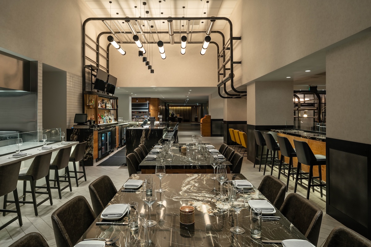 The hotel dining room is large and inviting. | Photo by Courier