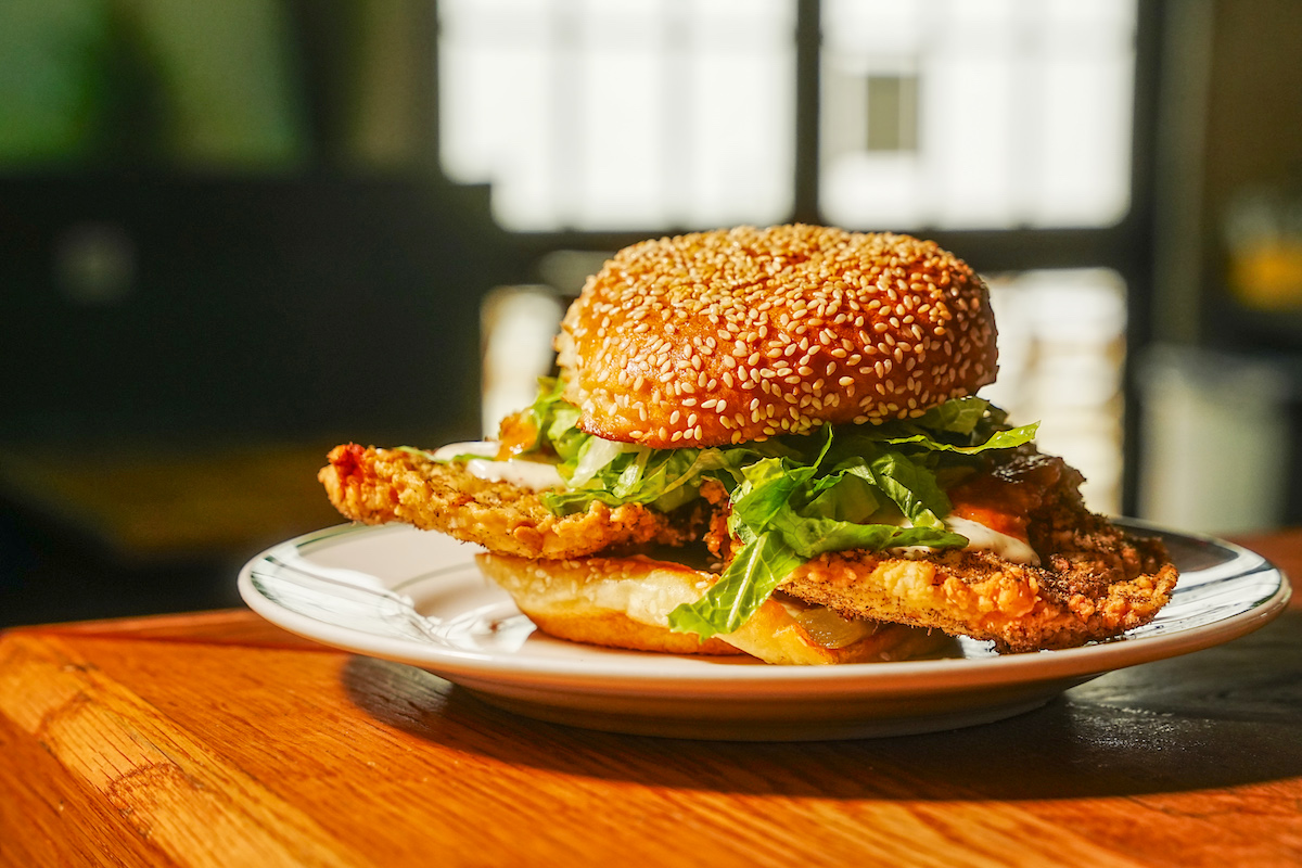 Za’atar Fried Chicken Sandwich on the menu at Craft Pita's Habibi Night at Winnie's. | Photo by Michael Ma