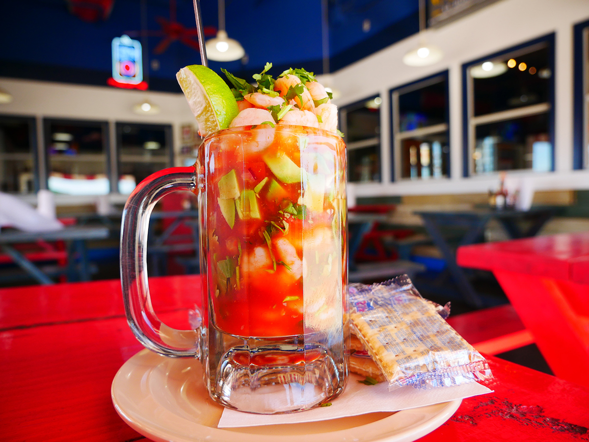 Shrimp cocktail at Aw Shucks. | Photo by Aw Shucks