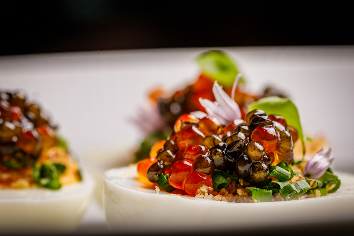 Deviled eggs at the Mont. | Photo by Samantha Marie Photography