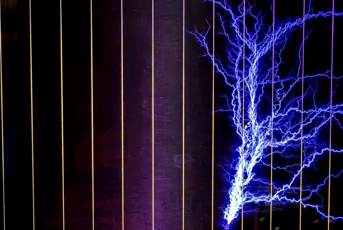 - DiningOut Electricity from a Tesla coil at the Boston Museum of Science. | Photo by Suzanne Podhaizer