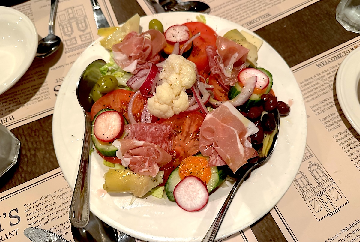 The iconic Everything Salad from Ralph's. | Photo by Ethan Pan