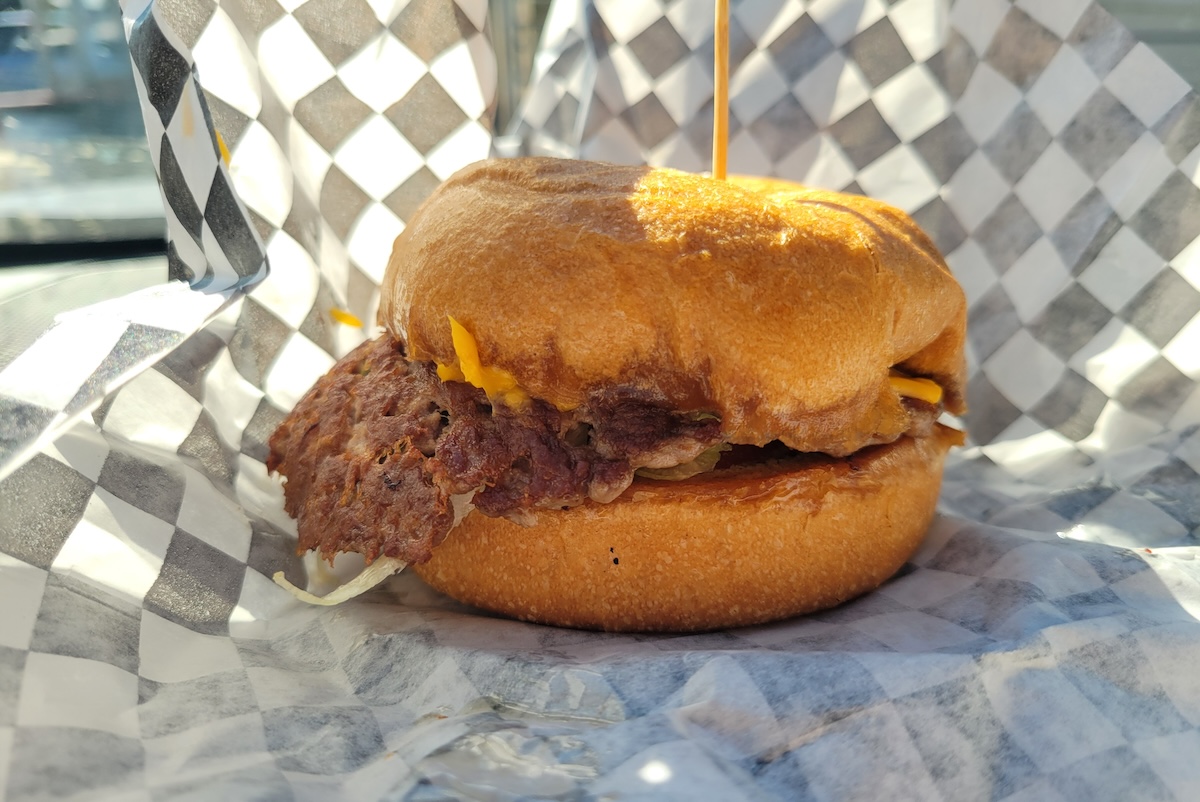The small smash burger at Grandpa's Burger Haven. | Photo by Linnea Covington