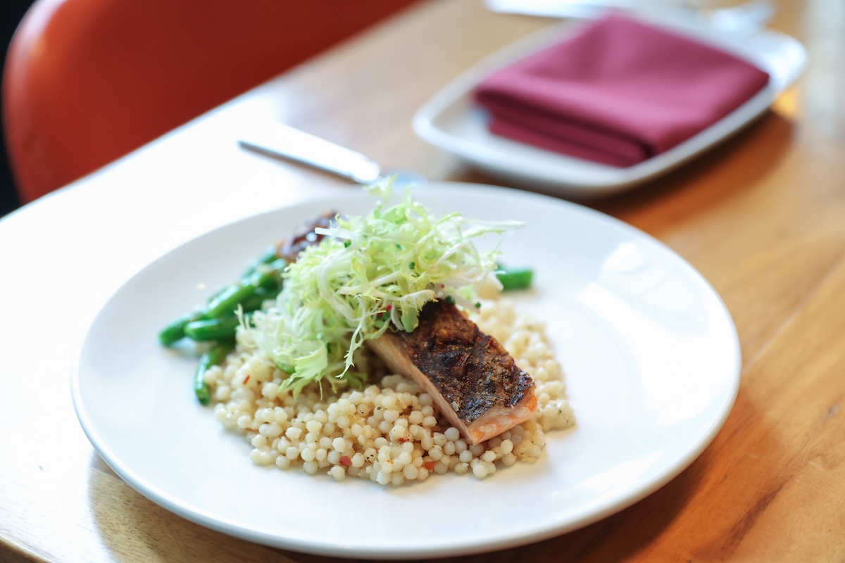 Grilled salmon is one of the dinner specials. | Photo by Courier
