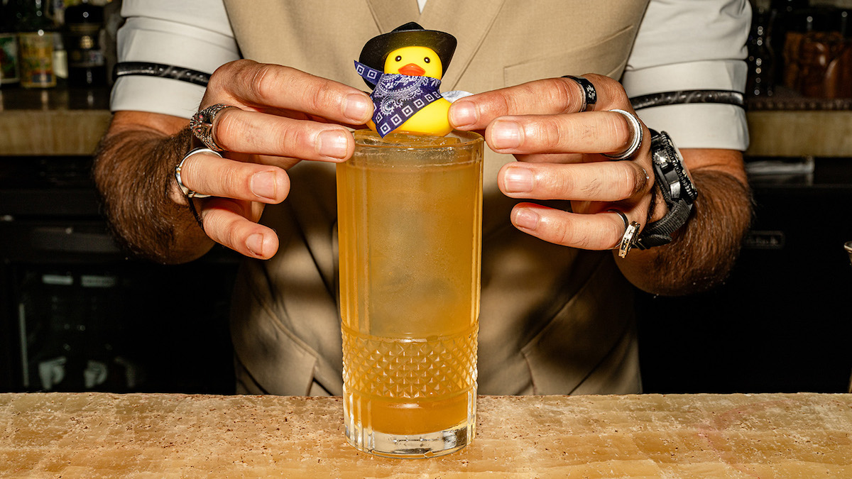 - DiningOut Playful finishing touches on a new cocktail at Bandista. | Photo by Four Seasons Houston