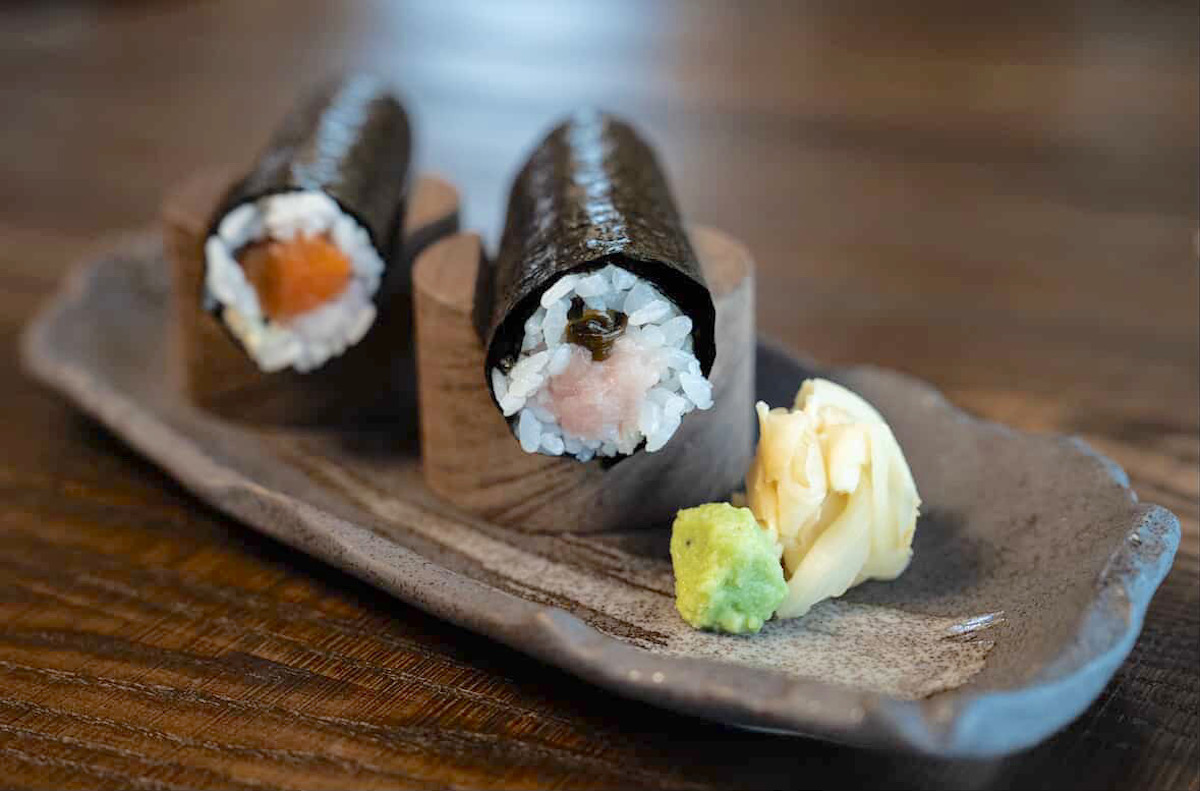 A pair of hand rolls at Azumi. | Photo by Azumi