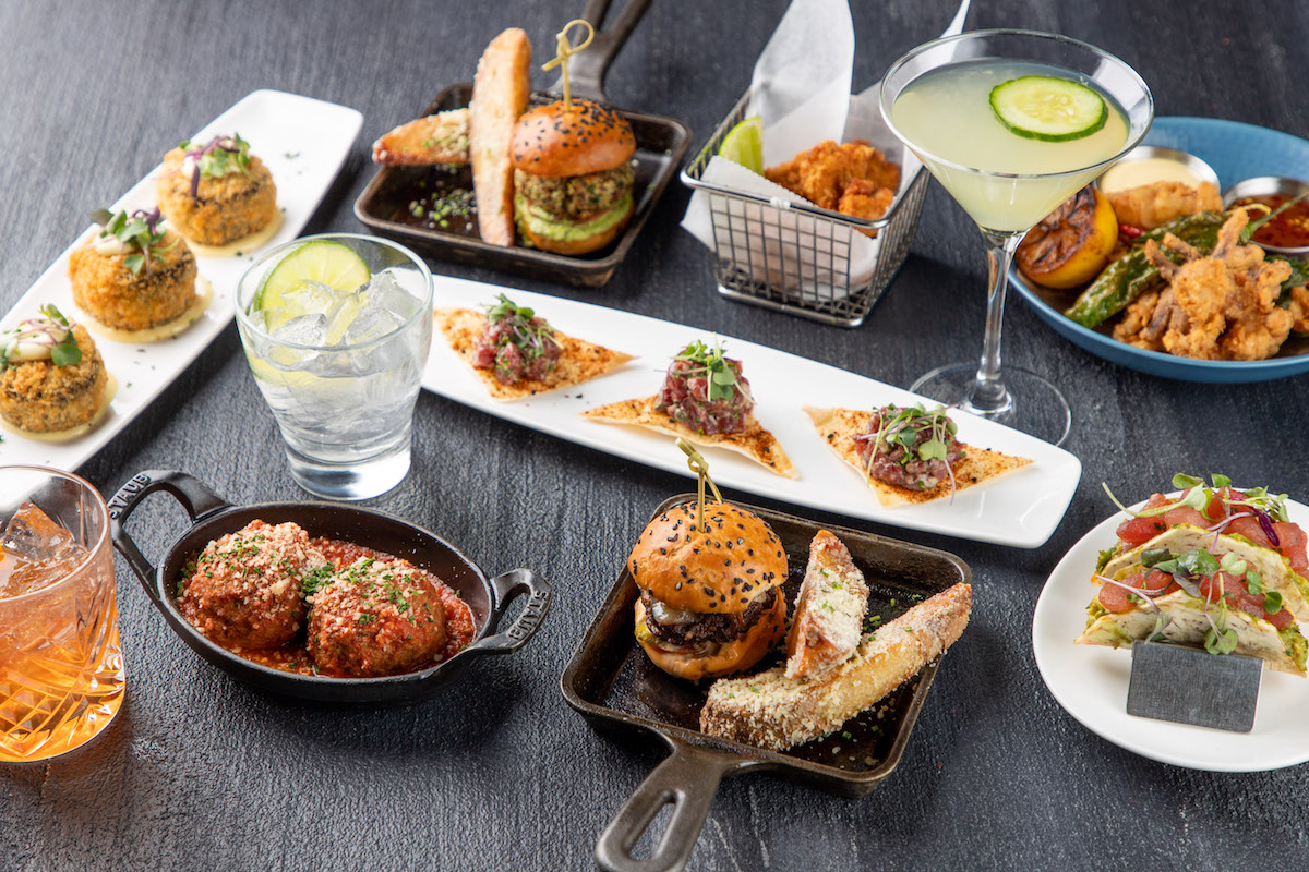 Happy hour spread at STK Steakhouse. | Photo by STK Steakhouse