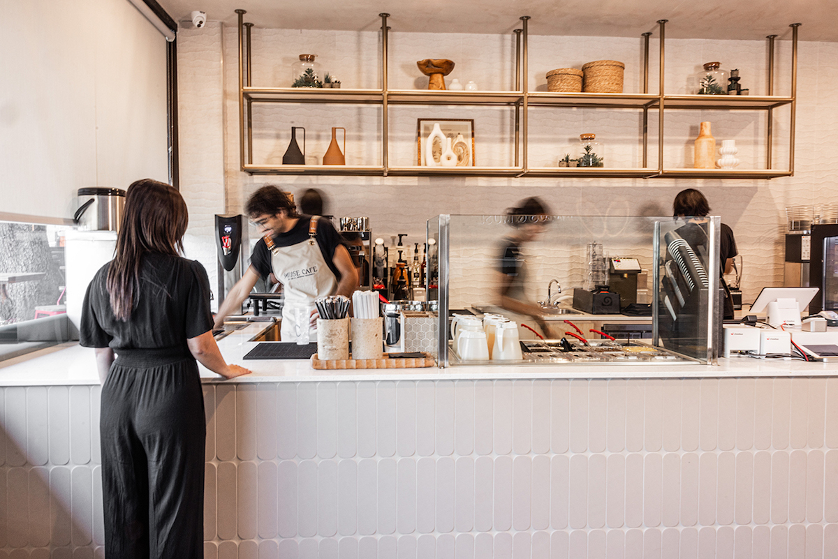 The counter at Kalos & Muse. | Photo by Kam Kim Marketing