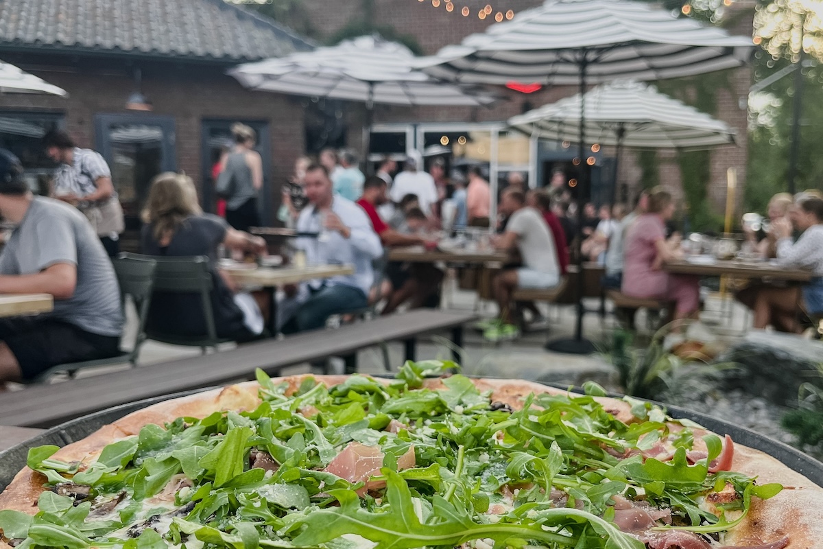 Get a pizza on the patio. Photo by Homegrown Tap & Dough