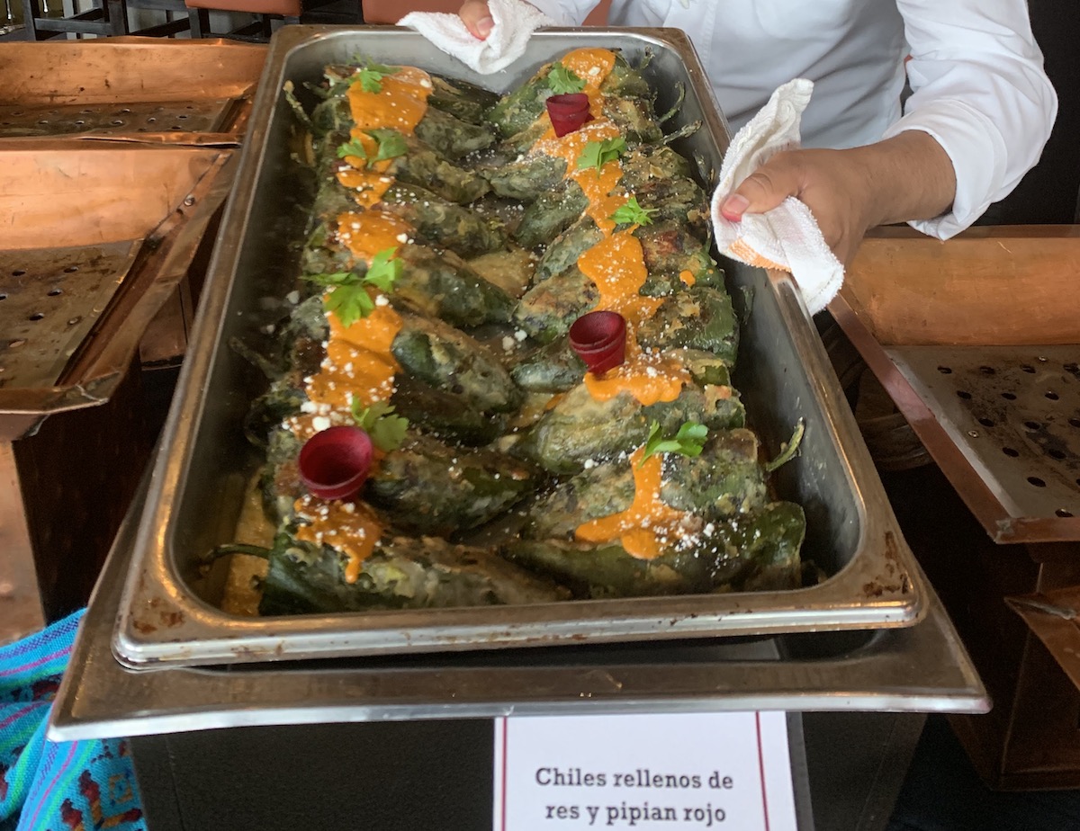 Chiles rellenos offered at Hugo's Sunday brunch buffet. | Photo by Paula Murphy