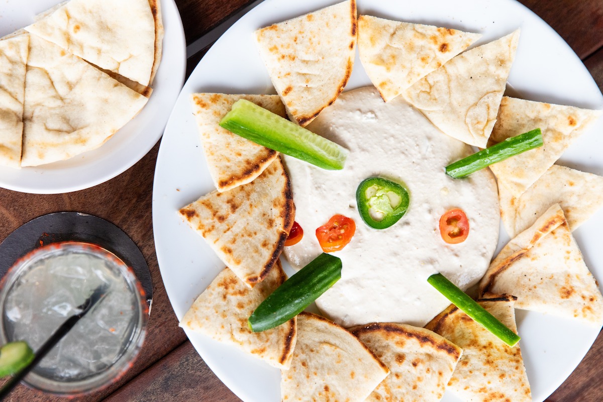 The hummus plate at Hungry's. | Photo by Becca Wright