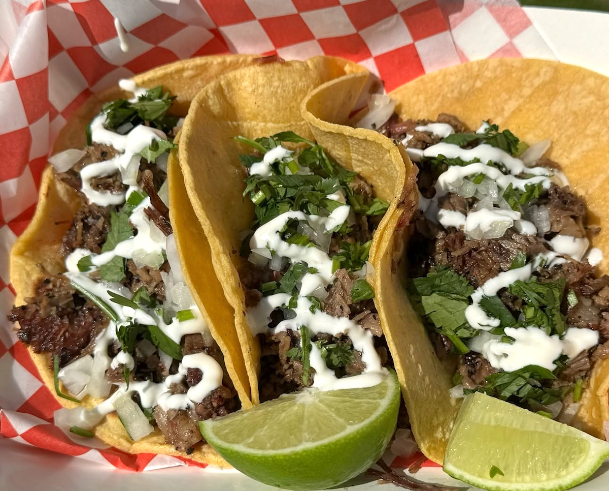 - DiningOut Korean brisket bulgogi tacos at 90sBBQ. | Photo by 90sBBQ