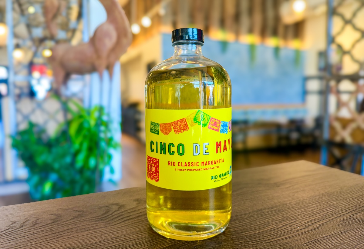 Get margaritas in to-go bottles this Cinco de Mayo. | Photo by Rio Grande Mexican Restaurant