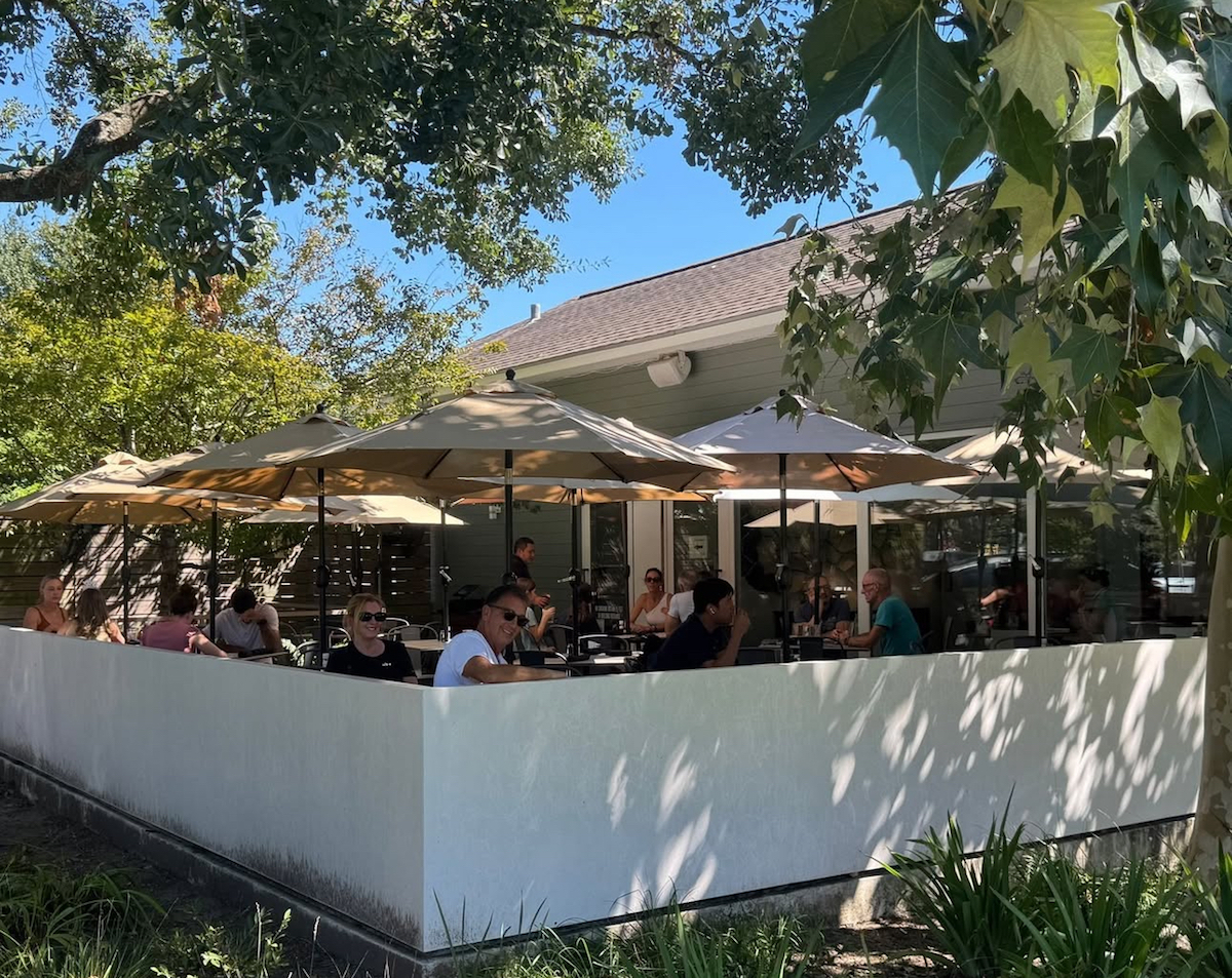 The lush patio at Bistro Menil in Menil Park. | Photo by Bistro Menil