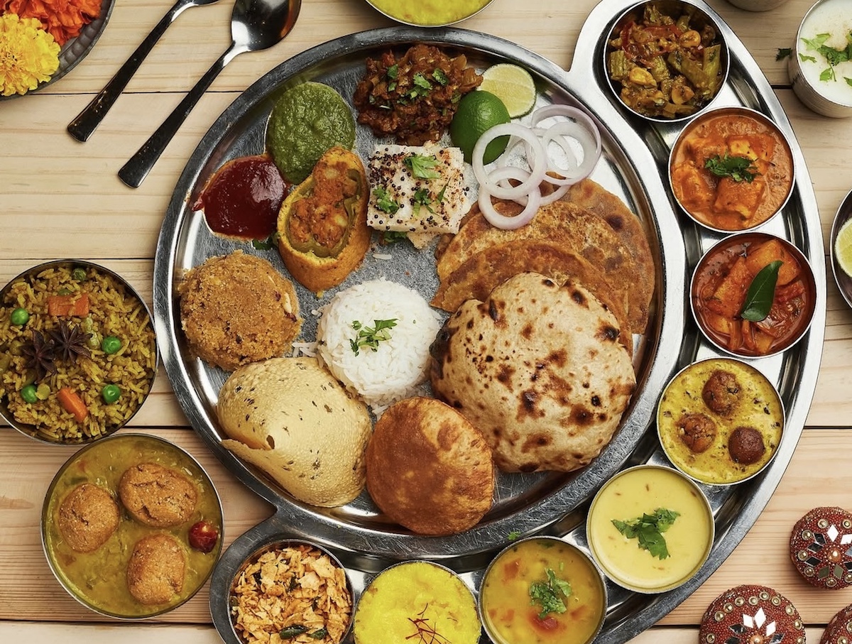 - DiningOut A well stocked thali at Maharaja Bhog. | Photo by Maharaja Bhog