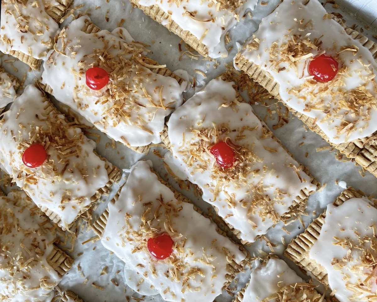 Pina colada pop tarts, a weekly special, at Sinfull Bakery. | Photo by Sinfull Bakery