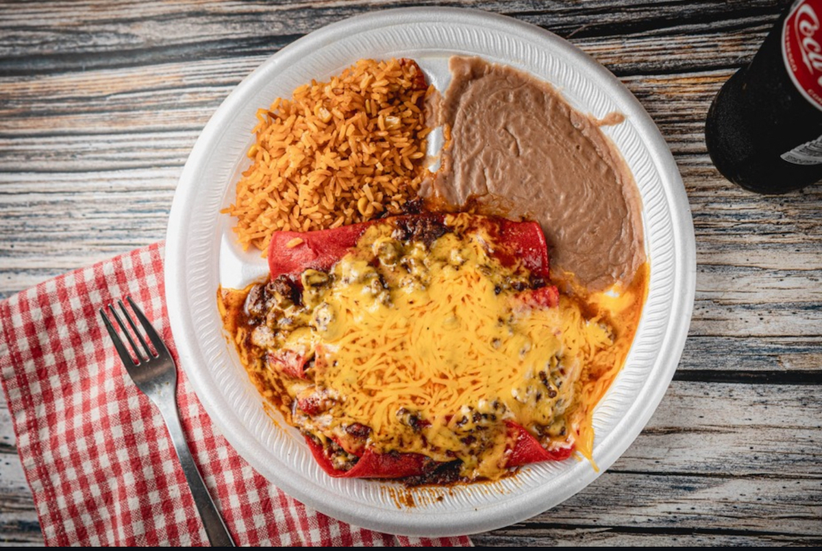 Cheese enchilada plate at Villa Arcos. | Photo by Villa Arcos