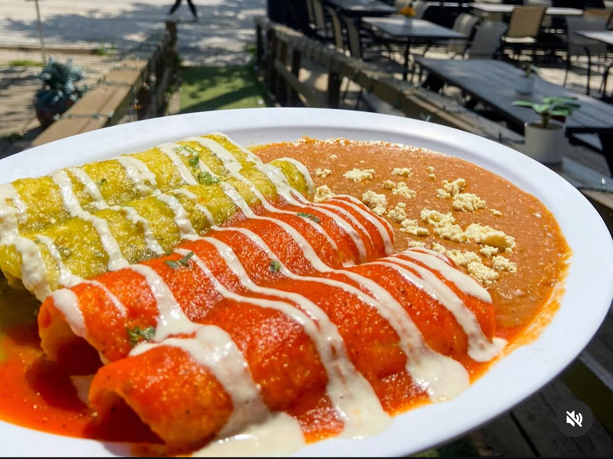 Vegan enchiladas at Cascabel. | Photo by Cascabel