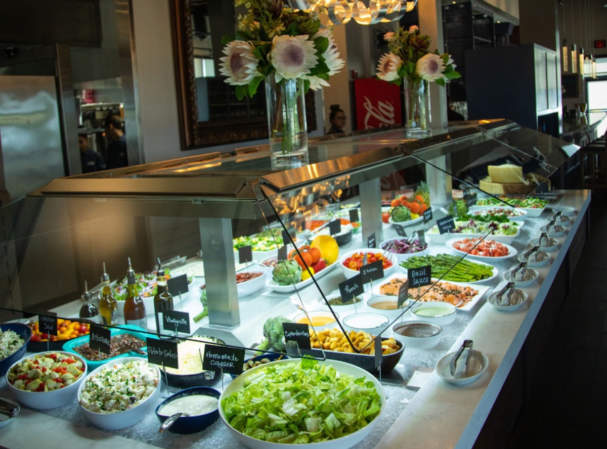 The salad bar at 12 Cuts Brazilian Steakhouse. | Photo by 12 Cuts Brazilian Steakhouse