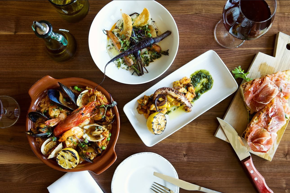 A spread of small plates at Oporto. | Photo by Oporto