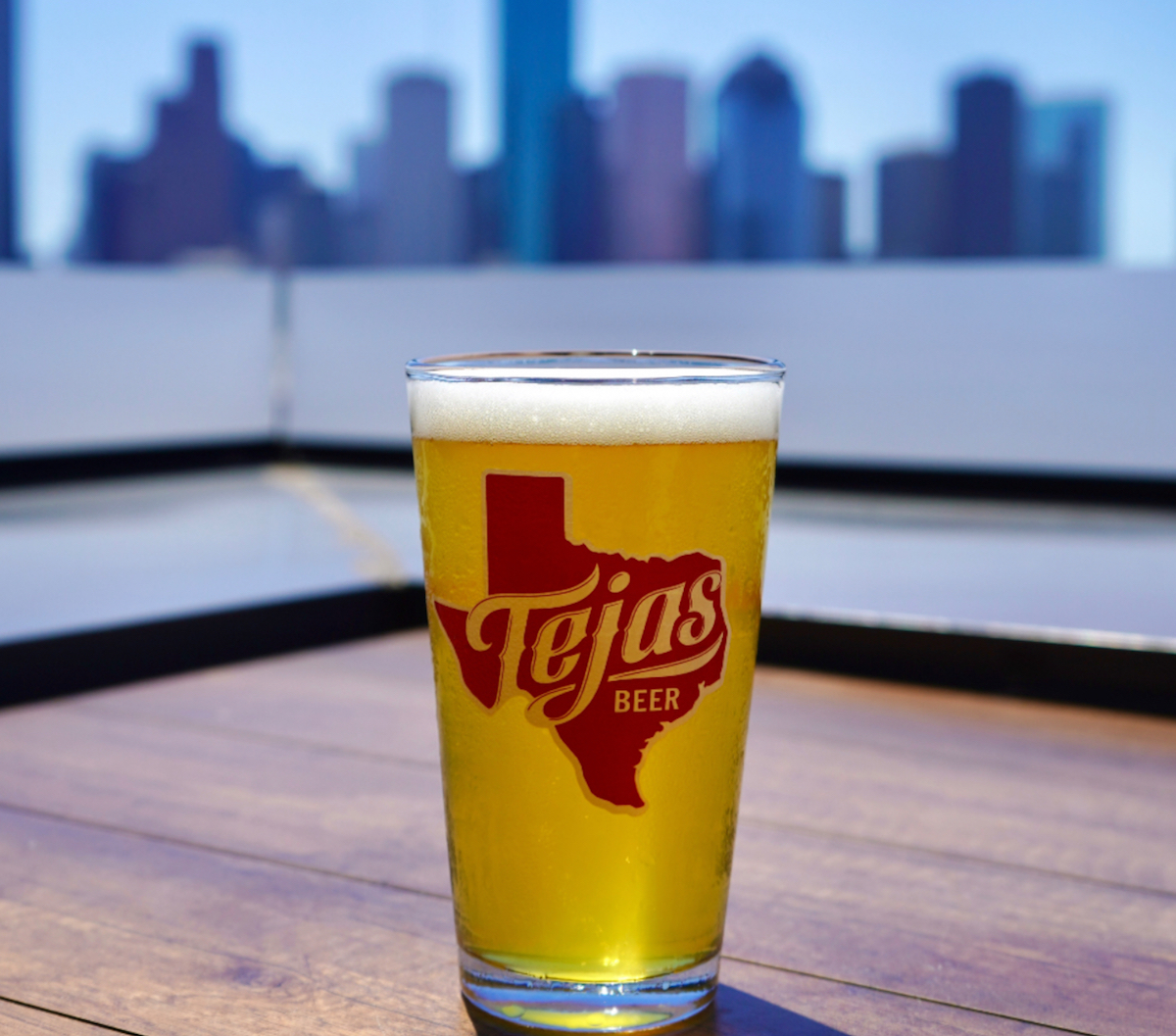 Clear Downtown views from the patio at Tejas Brewery. | Photo by Tejas Brewery