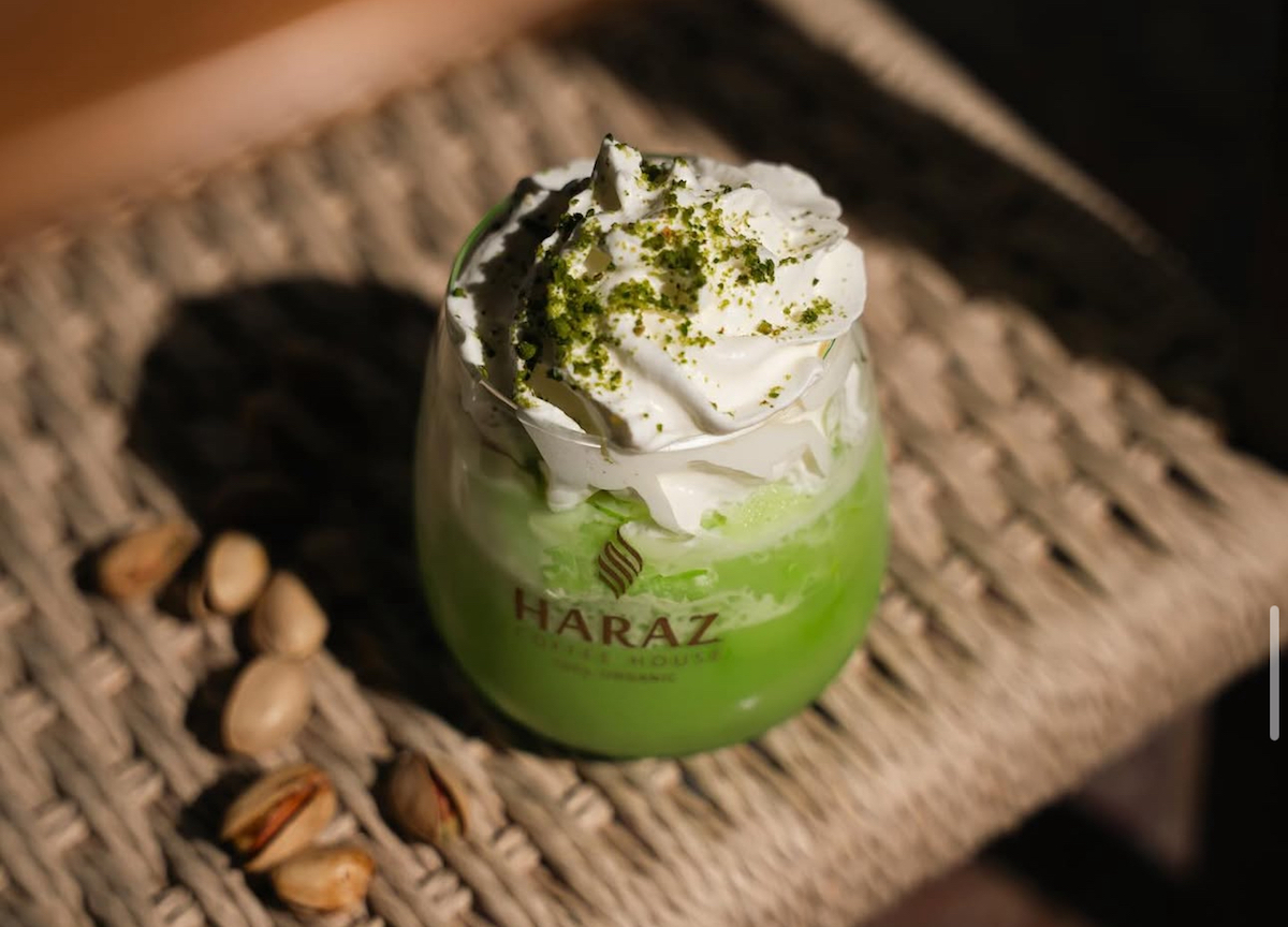 Pistachio frappe at Haraz Coffee House. | Photo by Haraz Coffee House