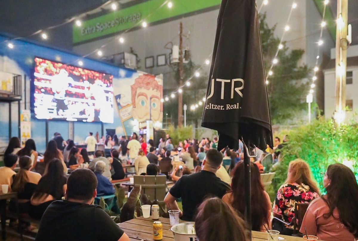 The open-air patio at Social Beer Garden. | Photo by Social Beer Garden