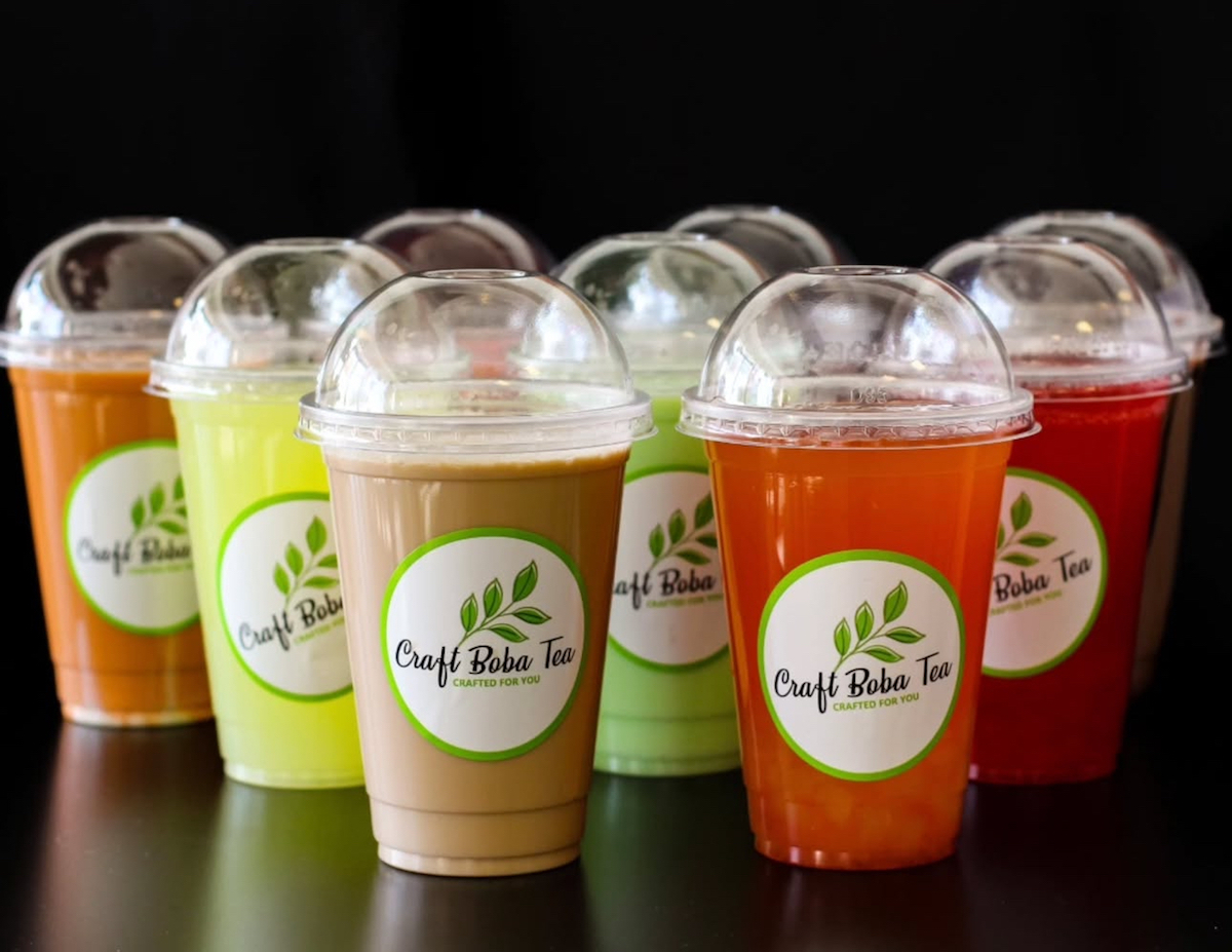 A variety of teas from Craft Boba Tea. | Photo by Craft Boba Tea