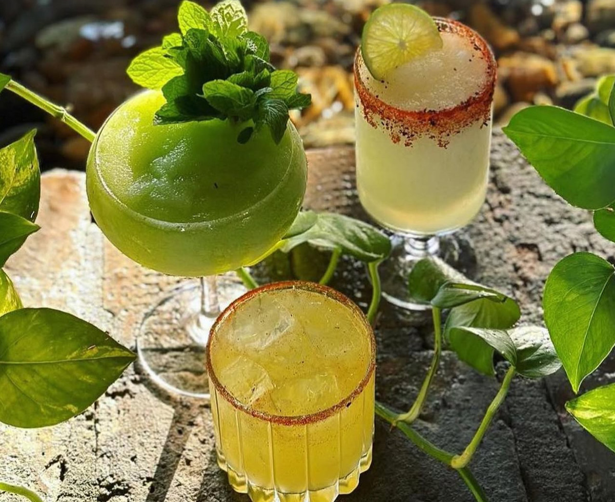 Frozen and on-the-rocks margaritas at Verde Garden.  | Photo by Verde Garden