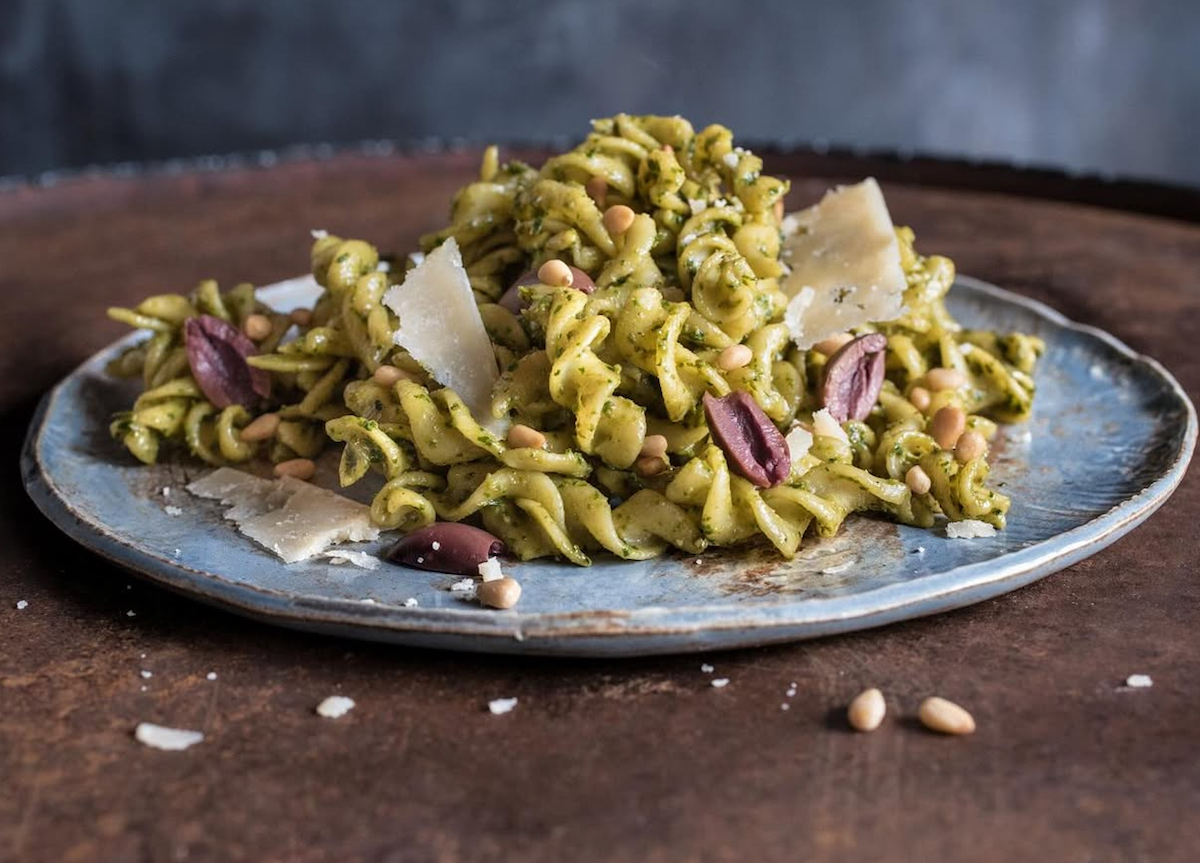 IMG_9363 - DiningOut Fusilli pesto at Paulie's. | Photo by Paulie's