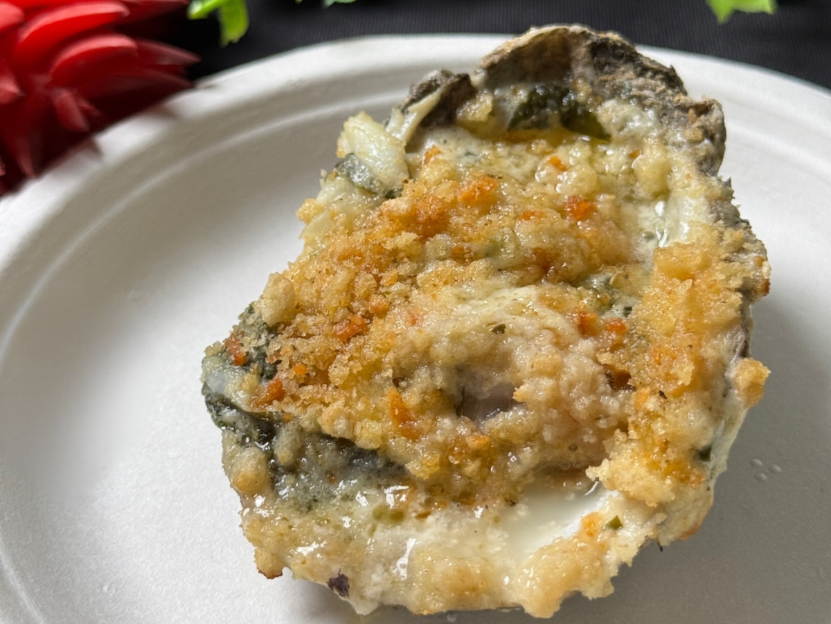 IMG_9377 - DiningOut Willie G's Oyster Bienville at the 2025 RARE Steak Championship in Houston. | Photo by Zain Mohammed