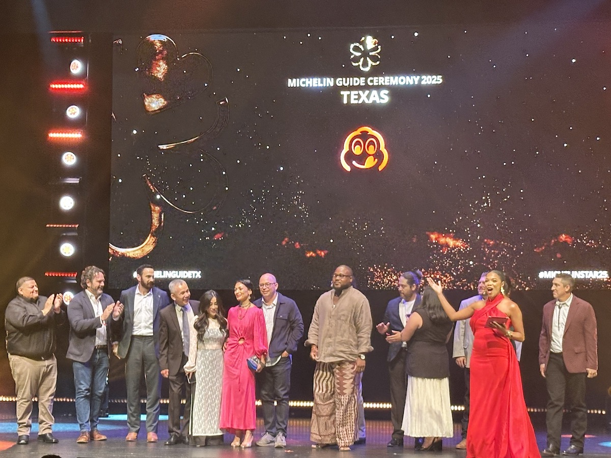 Bib Gourmand recipients take the stage at the 2025 Michelin Guide Texas ceremony. | Photo by Megha McSwain