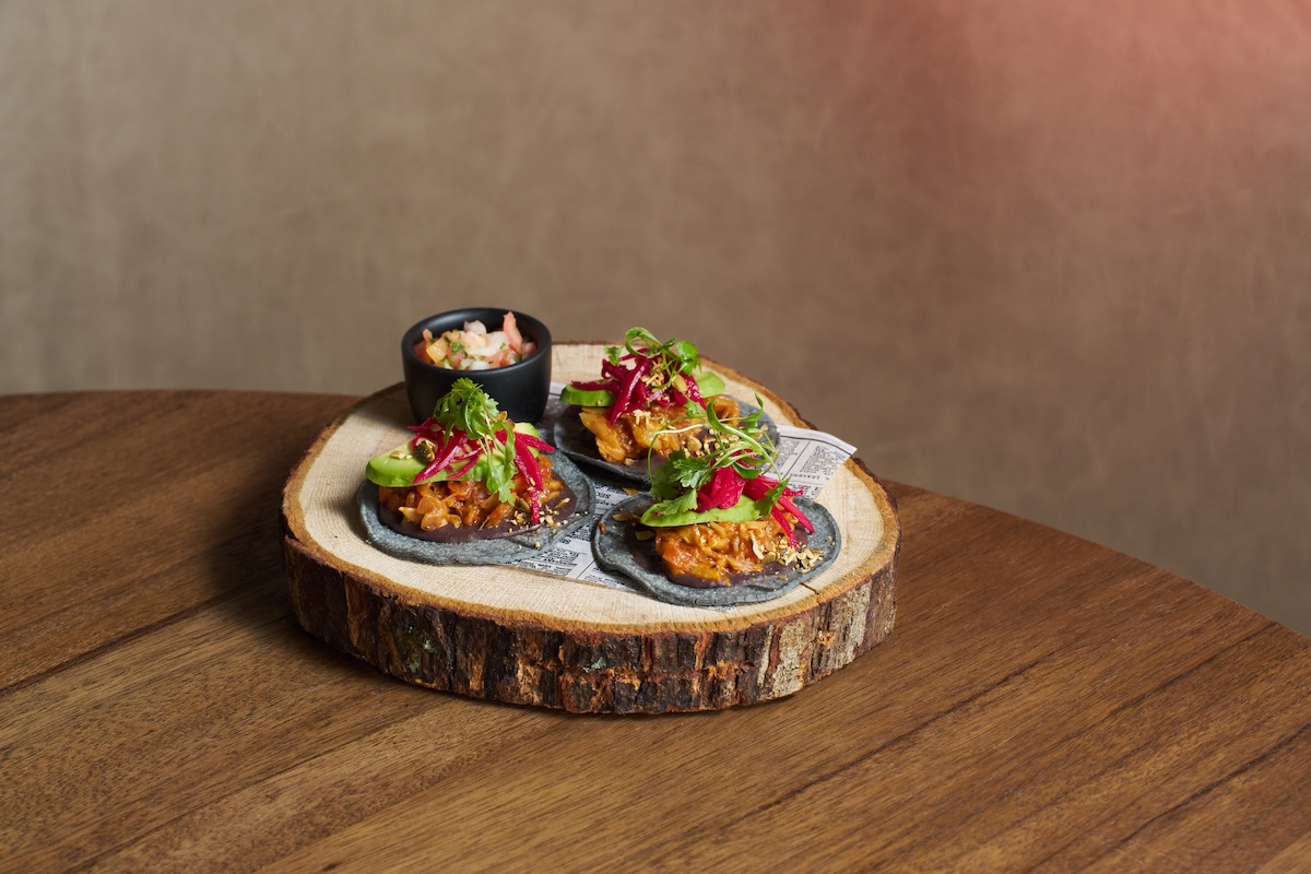 Jackfruit Tinga Tacos are new on the Tamayo menu. | Photo by Richard Sandoval Hospitality