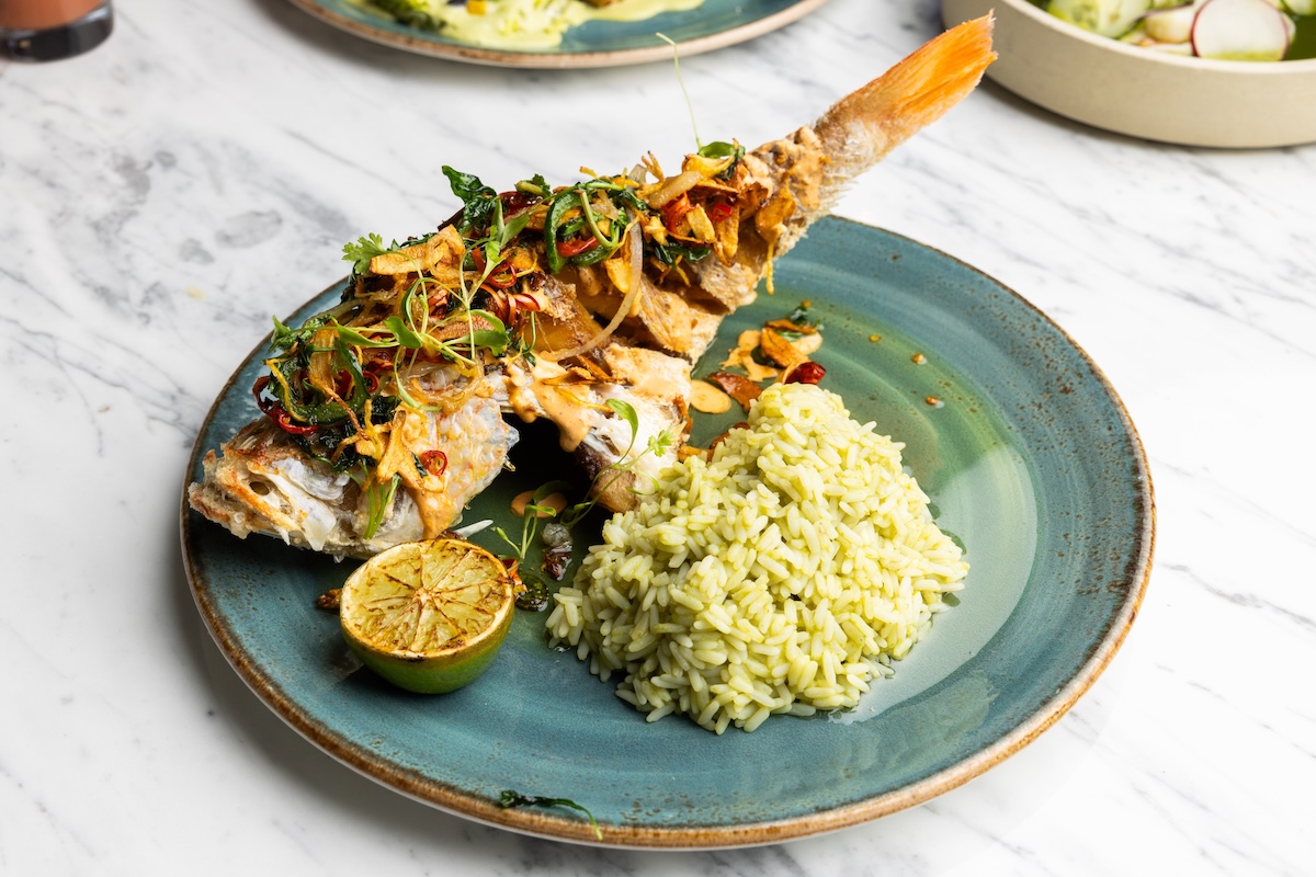 The snapper is a show-stopping dish great for sharing. | Photo by Kachina Cantina