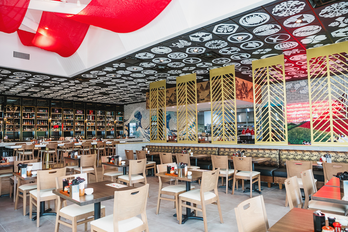 The dining room at Kazzan Ramen & Bar. | Photo by Tracy Ling