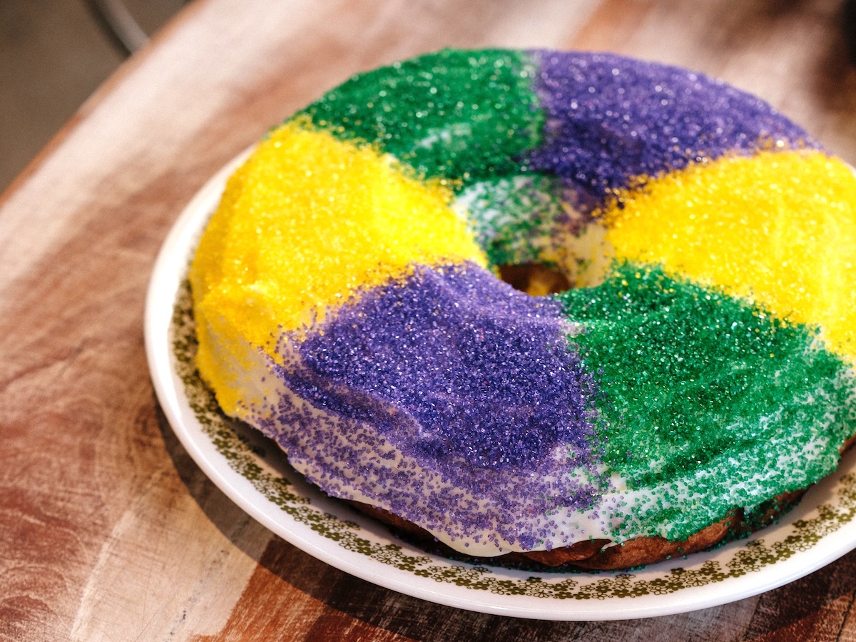The strawberry jam and cream cheese-filled king cake at Josephine's. | Photo by Quit Nguyen