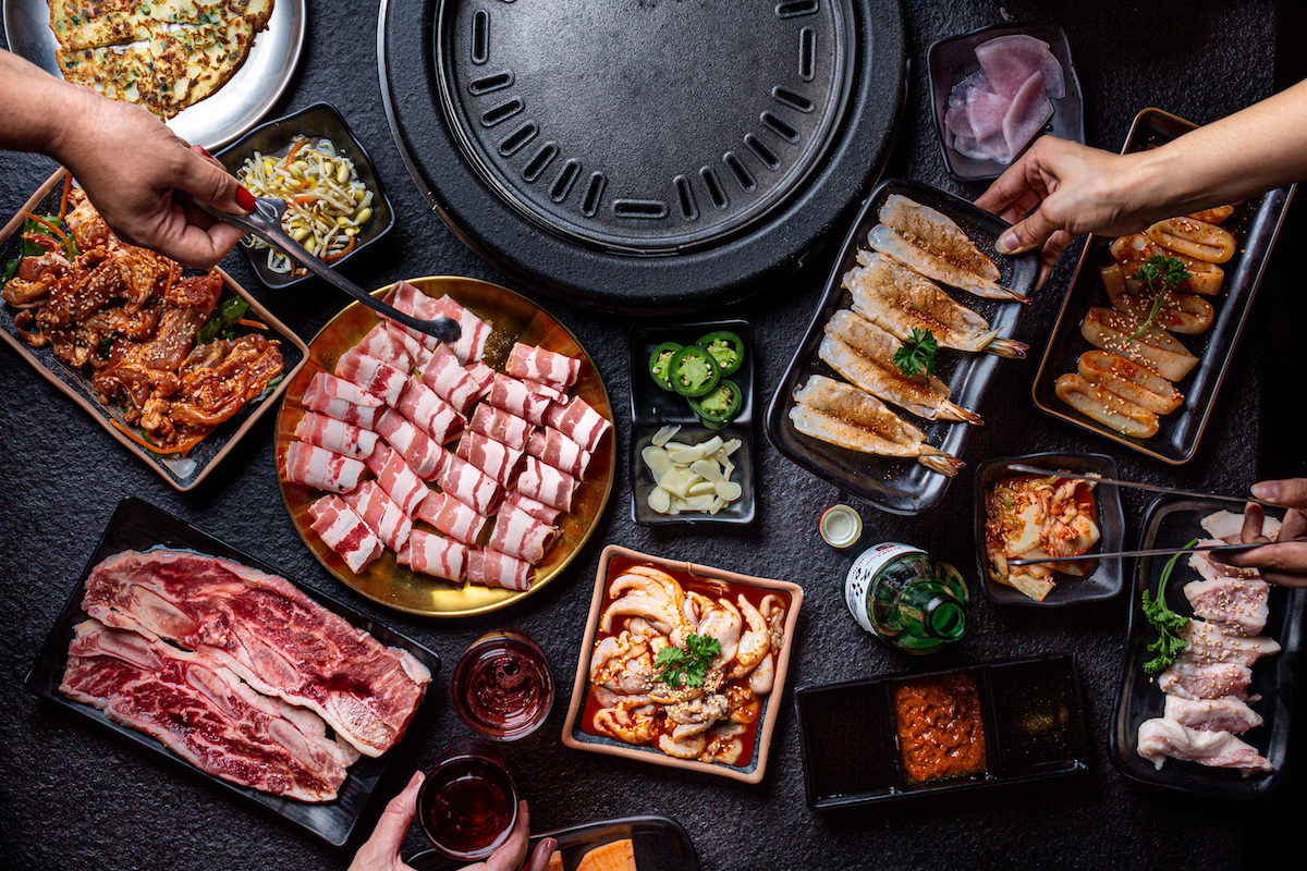 Korean bbq spread at Hongdae 33. | Photo by Jenn Duncan