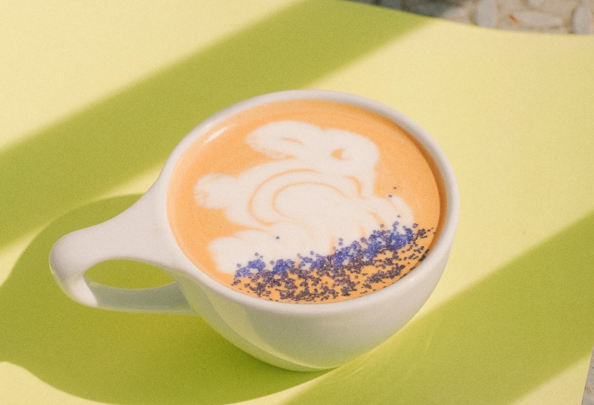 Thoughtful finishing touches on a hot latte at Lemma Coffee Co. | Photo by Lemma Coffee Co.