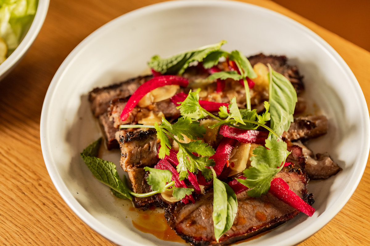 Sliced brisket at Loro Asian Smokehouse. | Photo by Hai Hospitality