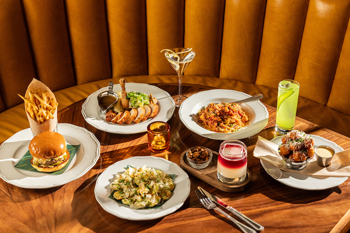 A variety of dishes and cocktails at Goodwins. | Photo by Kathy Tran