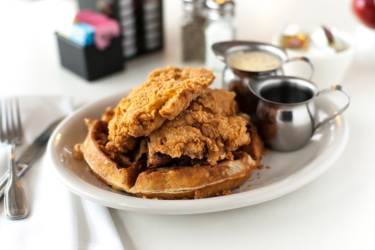 Chicken and waffle at Lucky's Cafe. | Photo by Lucky's Cafe