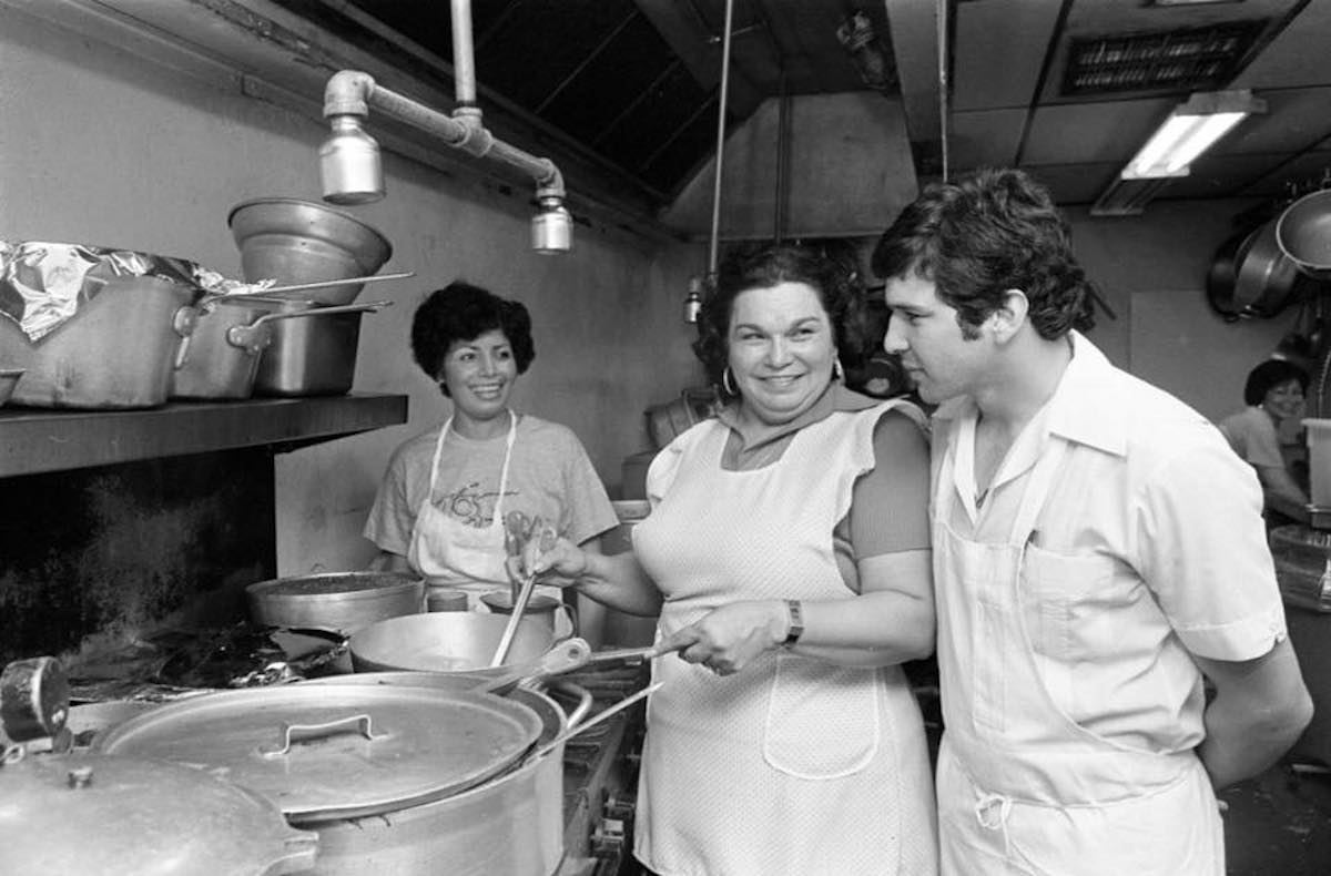 Mama Ninfa in the kitchen. | Photo courtesy of the Original Ninfa's