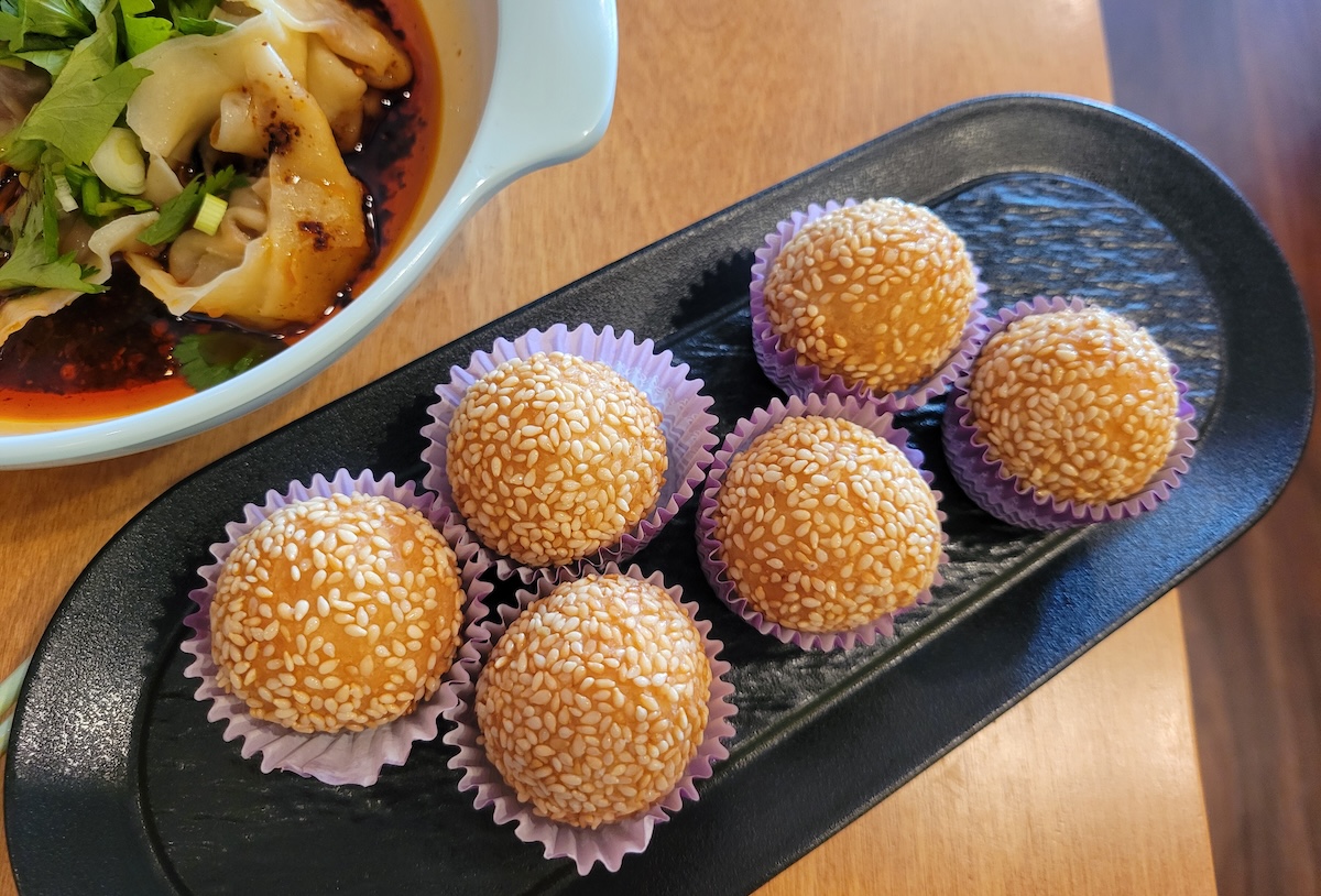 Sesame balls make the perfect sweet side. | Photo by Linnea Covington Ma's Kitchen Denver