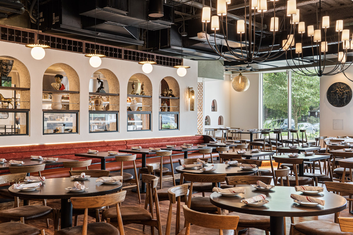 The well-appointed dining room at Mi Luna in the Montrose Collective. | Photo by Dylan McEwan