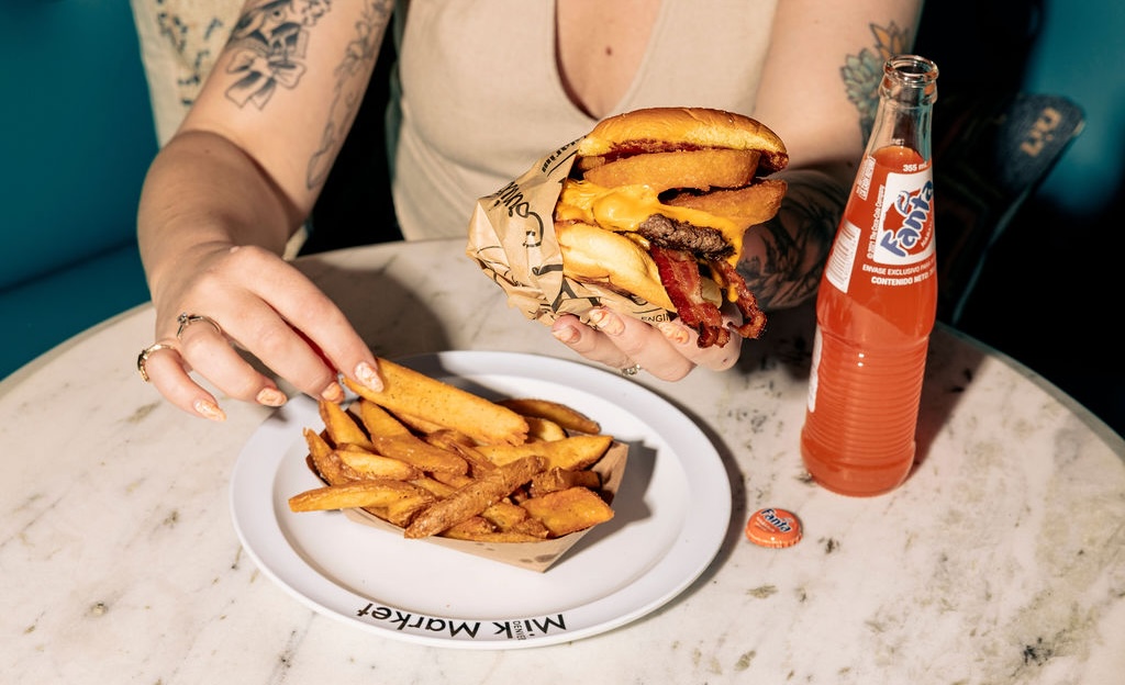 It's always a good time for a burger at Denver Milk Market. | Photo by Denver Milk Market