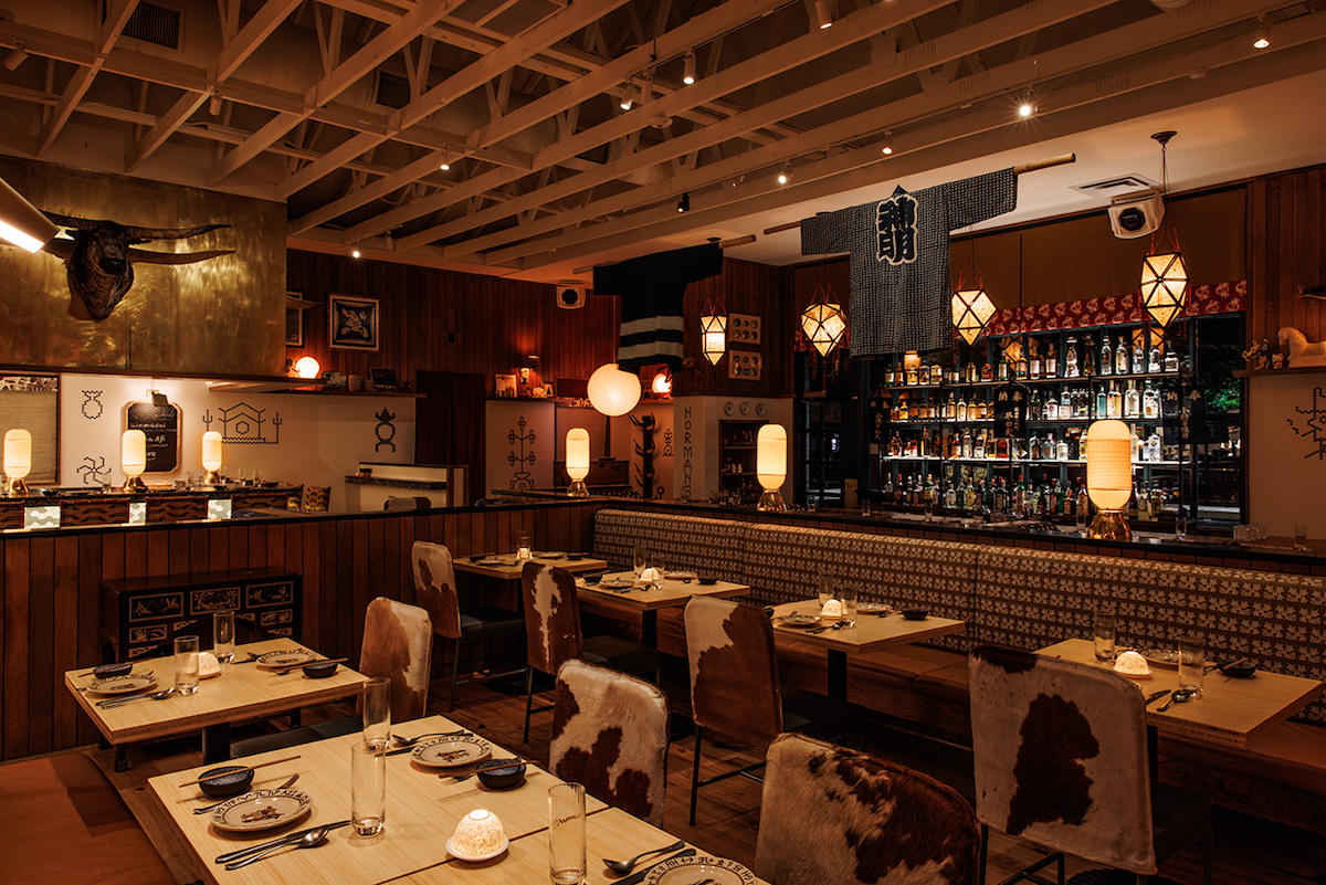 The dining room and bar at Norman's. | Photo by Samantha Marie Photography