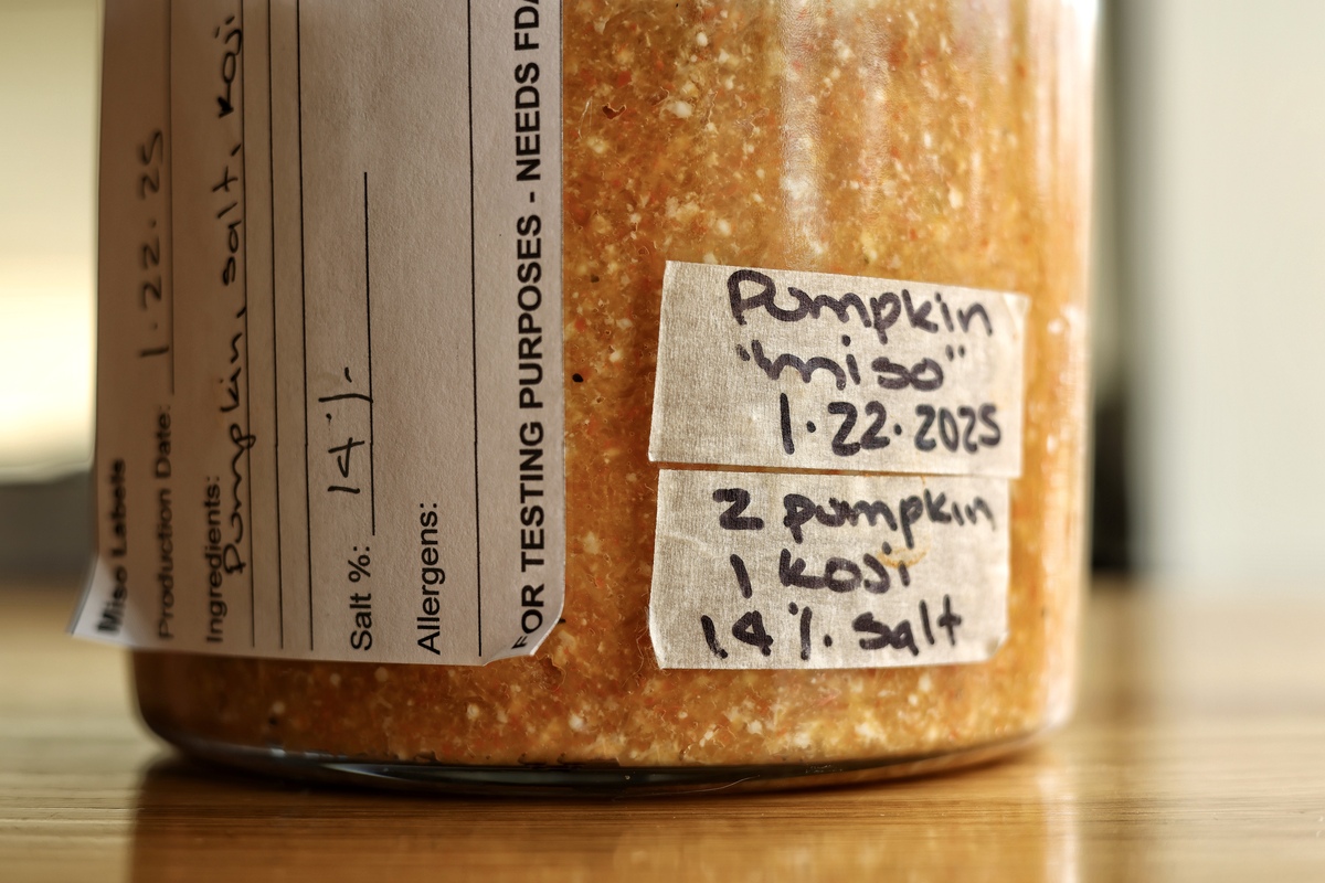 Pumpkin miso is one of Thomas' creations. | Photo by Austin Carson